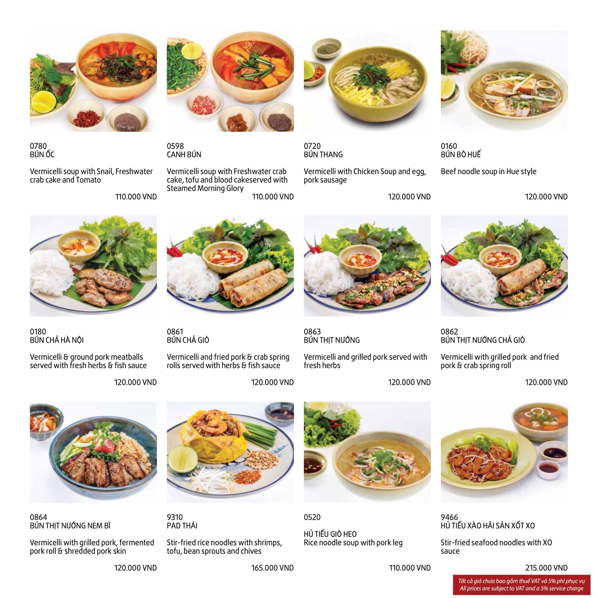 Menu page 9