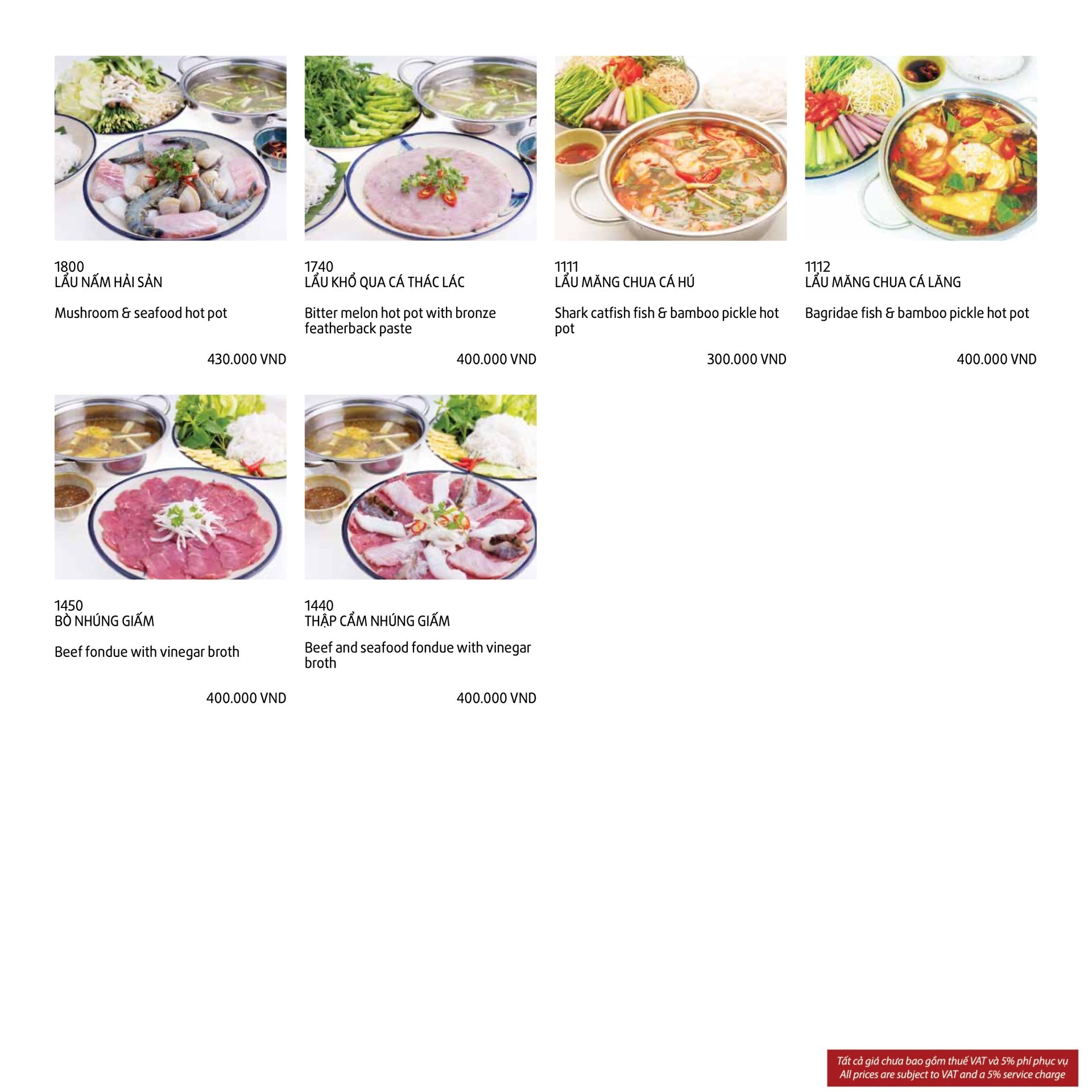 Menu page 19